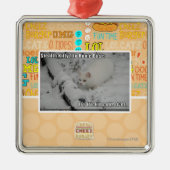 Stealth Kat 1 Metalen Ornament (Voorkant)