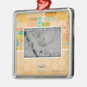 Stealth Kat 1 Metalen Ornament (Links)