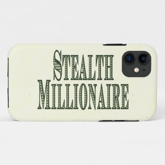 Stealth Millionaire Case-Mate iPhone Case (Achterkant (horizontaal))