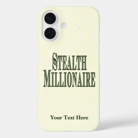 Stealth Millionaire Hoesje-Mate iPhone Case (Achterkant)