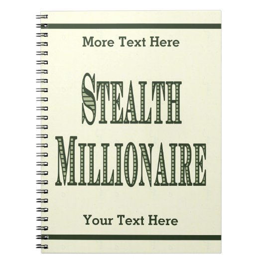 Stealth Millionaire Notitieboek (Voorkant)