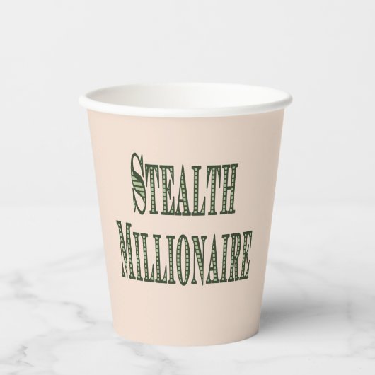 Stealth Millionaire Papieren Bekers (Voorkant)