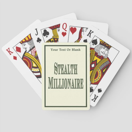 Stealth Millionaire Pokerkaarten (Achterkant)