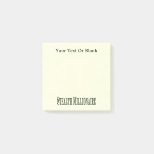 Stealth Millionaire Post-it® Notes