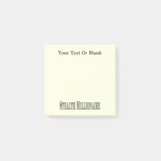 Stealth Millionaire Post-it® Notes (Voorkant)