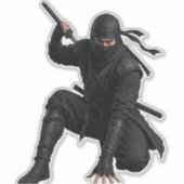 Stealth Ninja Warrior op maat gesneden vinyl stick Sticker (Voorkant)