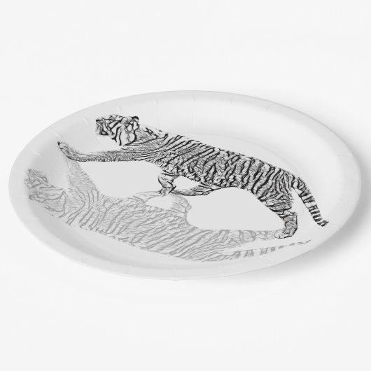 STEALTH TIGER PAPIEREN BORDJE (Gekanteld)