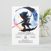 Stealthy Ninja Sword Kinderen Verjaardag Kaart (Staand voorkant)