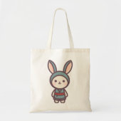 Stealthy Style – Ninja Rabbit Canvas tas (Voorkant)