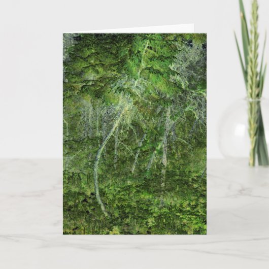 "Stealthy Trees" — Digitaal omgevormd bos Kaart (Voorkant)