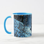 Stealthy winter katachtige gloeiende ogen bevroren mok (Links)