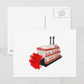 Steam Boat Briefkaart (Voorkant / Achterkant)