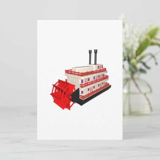 Steam Boat Kaart (Staand voorkant)