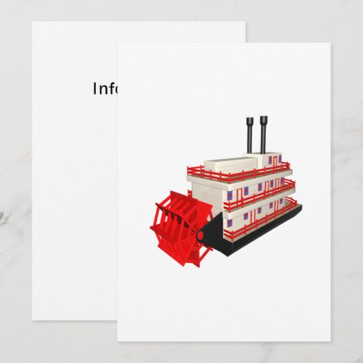 Steam Boat Kaart (Voorkant / Achterkant)