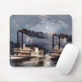 Steam Boat Racing op de Mississippi Muismat (Met muis)