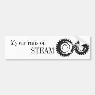 Steam Car Bumpersticker