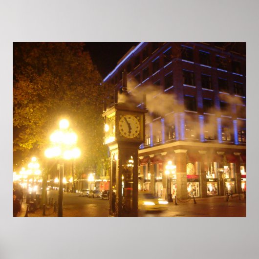 Steam Clock, Vancouver Poster (Voorkant)