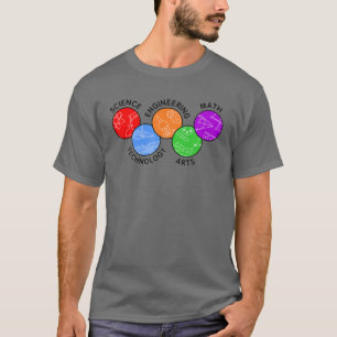 STEAM Colorful Icons Engineering and Innovation T-shirt