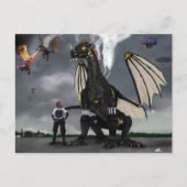 Steam Dragon Wars Briefkaart (Voorkant)