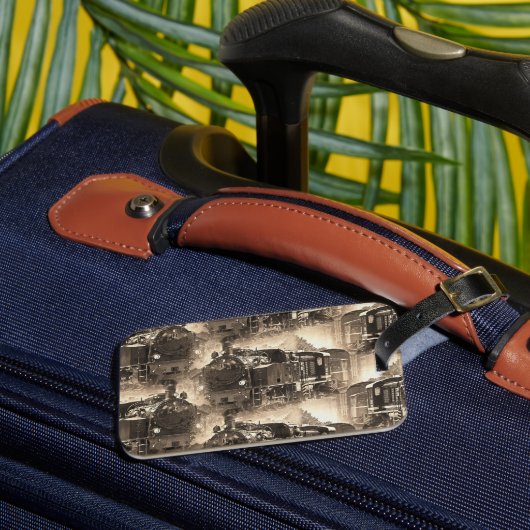 Steam Dreams - Bagagelabel voor treinmachines (Voorkant Insitu 3)