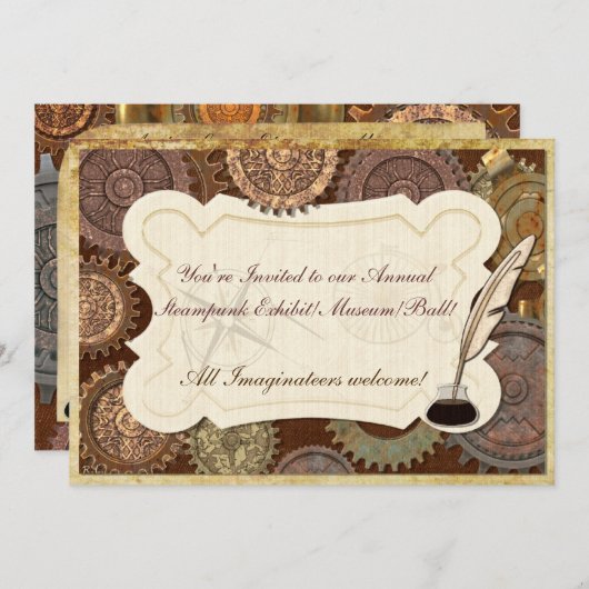 Steam Elegance Steampunk BALL CONVENTION EXHIBIT Kaart (Voorkant / Achterkant)