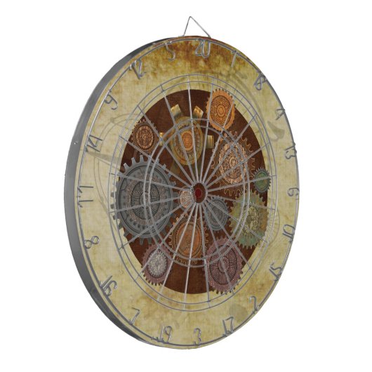 Steam Elegance Steampunk Dartbord (Voorkant Links)