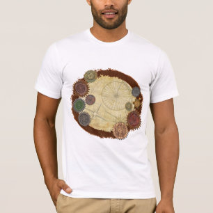 Steam Elegance Steampunk Mixed Media T-shirt