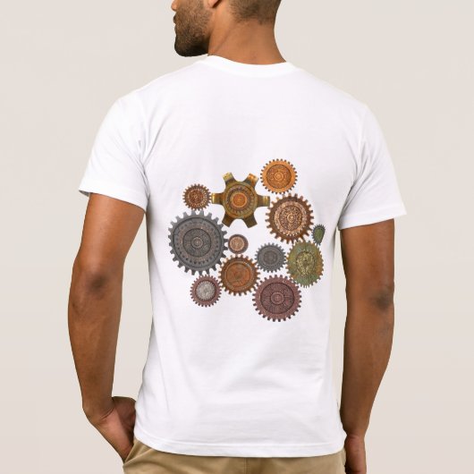 Steam Elegance Steampunk Mixed Media T-shirt (Achterkant)
