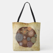 Steam Elegance Steampunk Tote Bag (Achterkant)