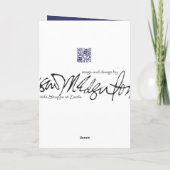 Steam Engine 481 on Christmas Night Feestdagen Kaart (Achterkant)