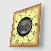 Steam Engine Car~De Dion-Bouton La Marquise~1884~ Vierkante Klok (Hoek)