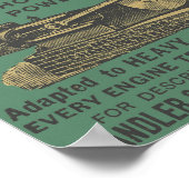 Steam Engine HIt en Miss Engine Farming Antiek Poster (Hoek)