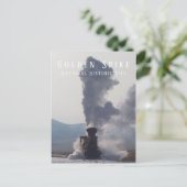 Steam Engine, "Jupiter" bij Golden Spike NHS, Utah Briefkaart (Staand voorkant)