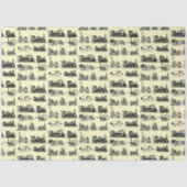 Steam Engine Locomotief "Steampunk"-patroon Tissuepapier (Voorkant)