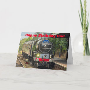 Steam Engine Verjaardag Kaart voor papa