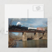 Steam Freight Trestle 1 Briefkaart (Voorkant / Achterkant)