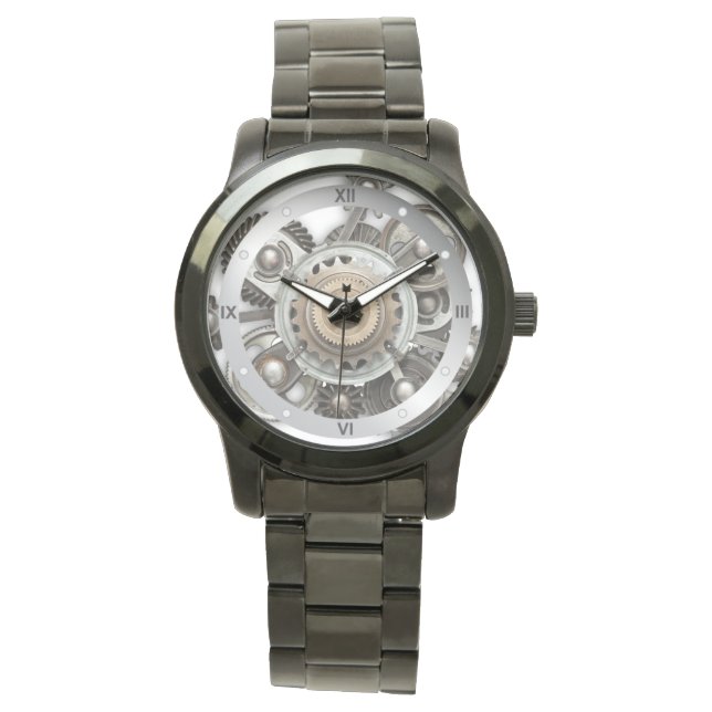  Steam Gear Black Horloges (Voorkant)
