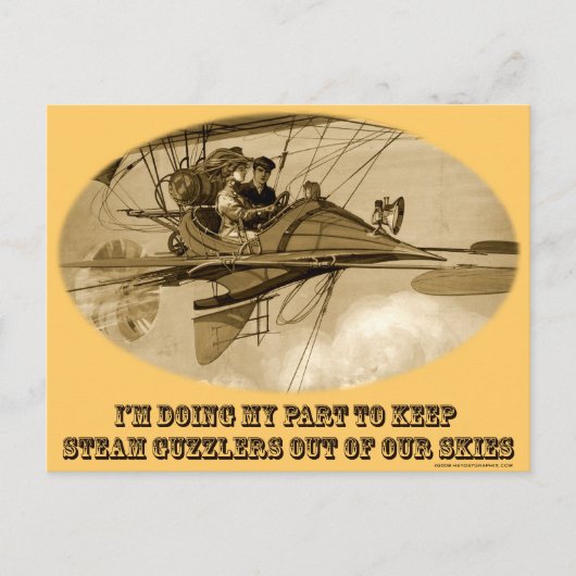 Steam Guzzlers Briefkaart (Voorkant)