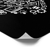 Steam Heart Shape Stem Teacher Science Lover Byck Poster (Hoek)
