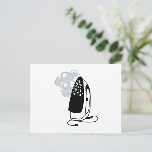 Steam Iron Briefkaart (Staand voorkant)
