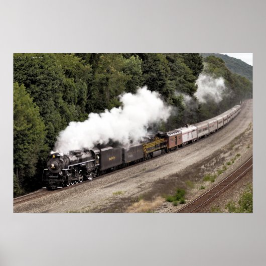 Steam langs de Ohio-rivier Poster (Voorkant)