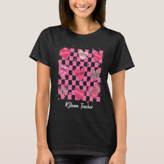 STEAM Leraar Hart Onderwijzen Liefde Inspireren Vr T-shirt