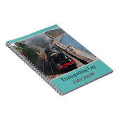  Steam Loco Trainspotting Log gepersonaliseerd Notitieboek (Rechterzijde)