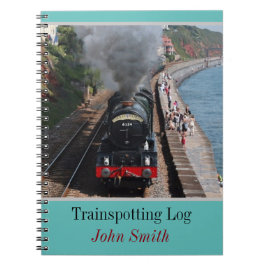 Steam Loco Trainspotting Log gepersonaliseerd Notitieboek
