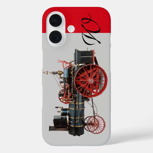 STEAM LOCOMOTIEF MONOGRAM Case-Mate iPhone CASE (Achterkant)