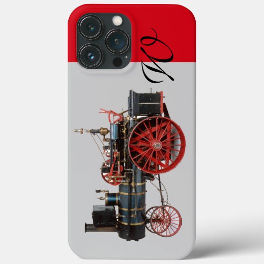  STEAM LOCOMOTIEF MONOGRAM Case-Mate iPhone CASE (Achterkant)