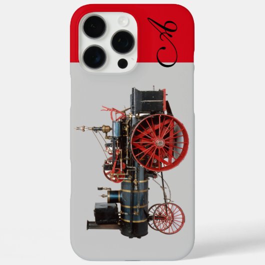  STEAM LOCOMOTIEF MONOGRAM Case-Mate iPhone CASE (Achterkant)