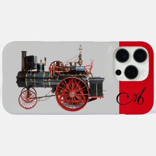STEAM LOCOMOTIEF MONOGRAM Case-Mate iPhone CASE (Achterkant (horizontaal))