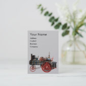  STEAM LOCOMOTIEF MONOGRAM VISITEKAARTJE (Staand voorkant)