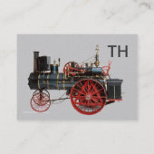  STEAM LOCOMOTIEF MONOGRAM VISITEKAARTJE (Achterkant)